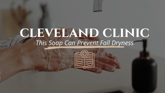 Cleveland Clinic study on castile soap for fall dry skin relief | Pure & Coco natural skincare for women 40+