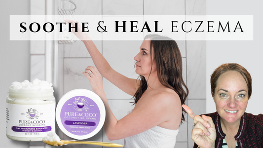 Organic Coconut Oil Sugar Scrubs for Dry, Eczema Skin | Women 40+ by Pure and Coco