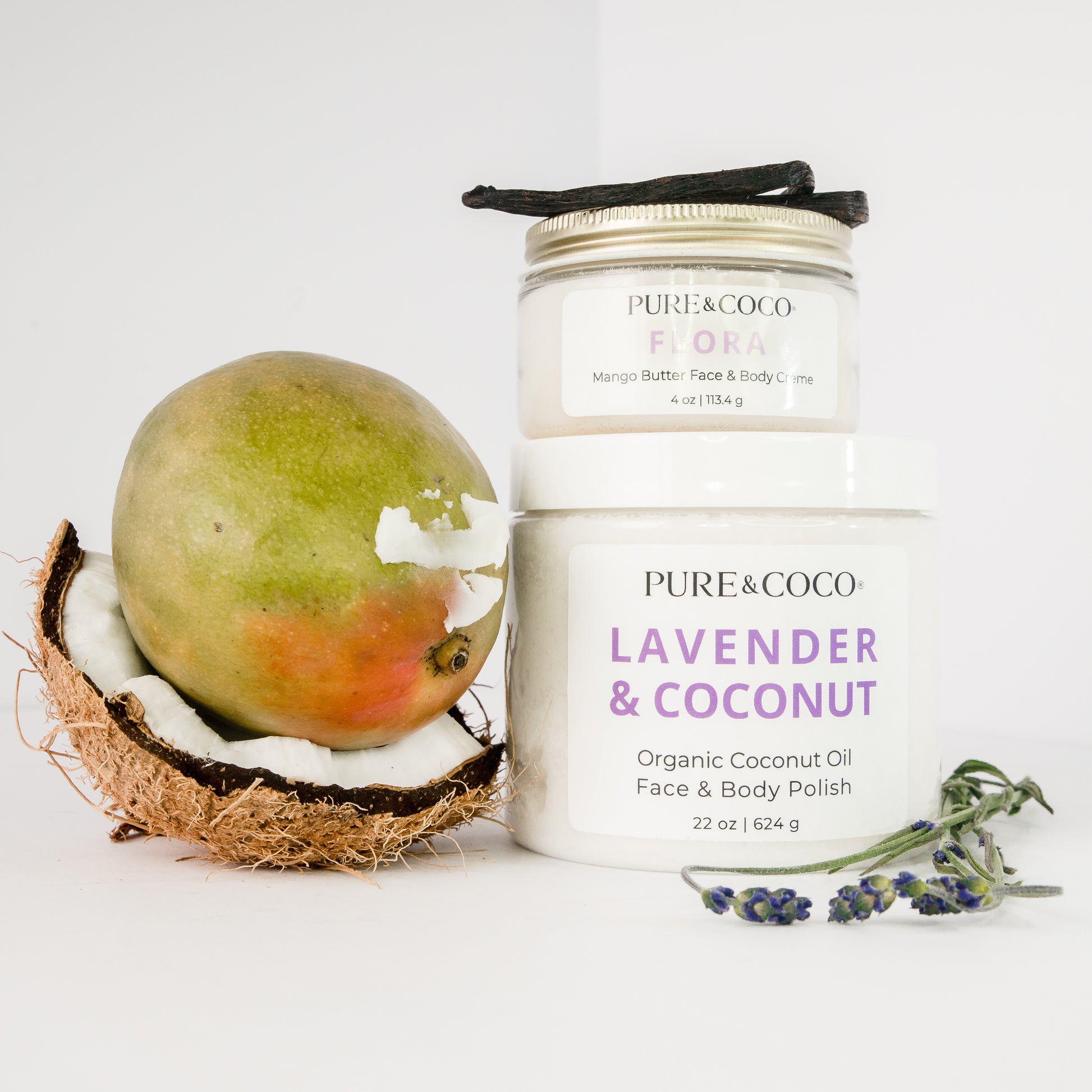 Flora_Mango_Butter_Face_and_Body_Creme_large set_Pure_and_Coco
