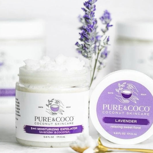 LAVENDER & COCONUT 5-in-1 Moisturizing Exfoliators