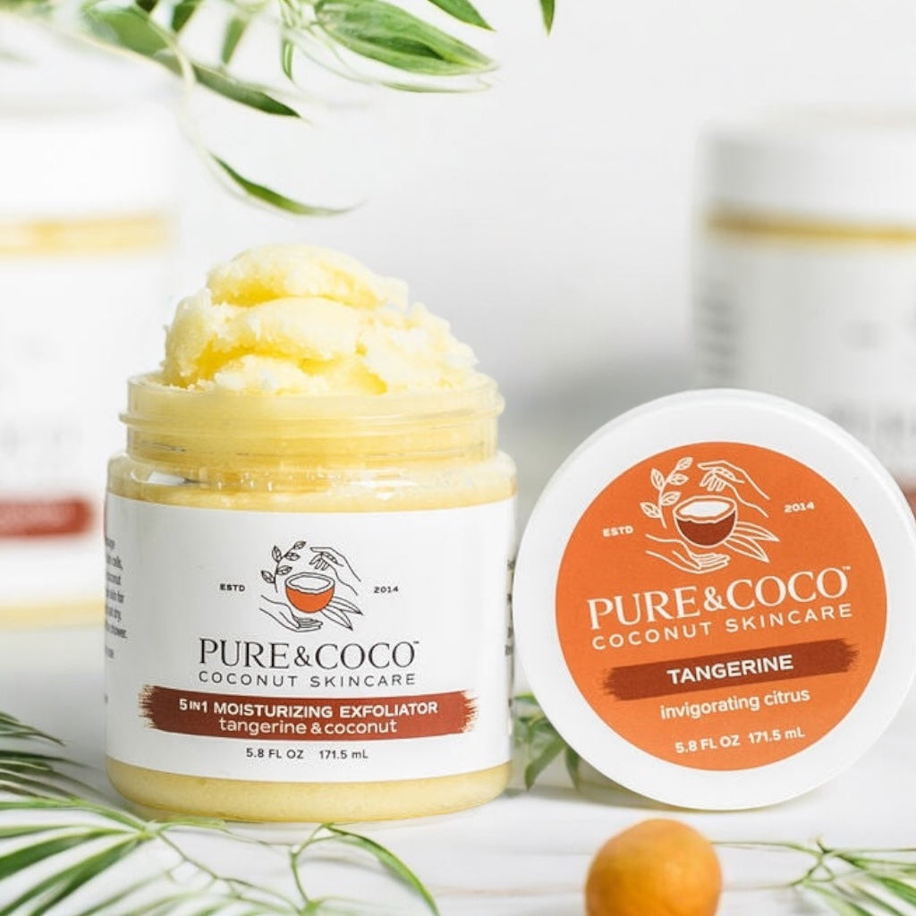 TANGERINE & COCONUT 5-in-1 Moisturizing Exfoliators