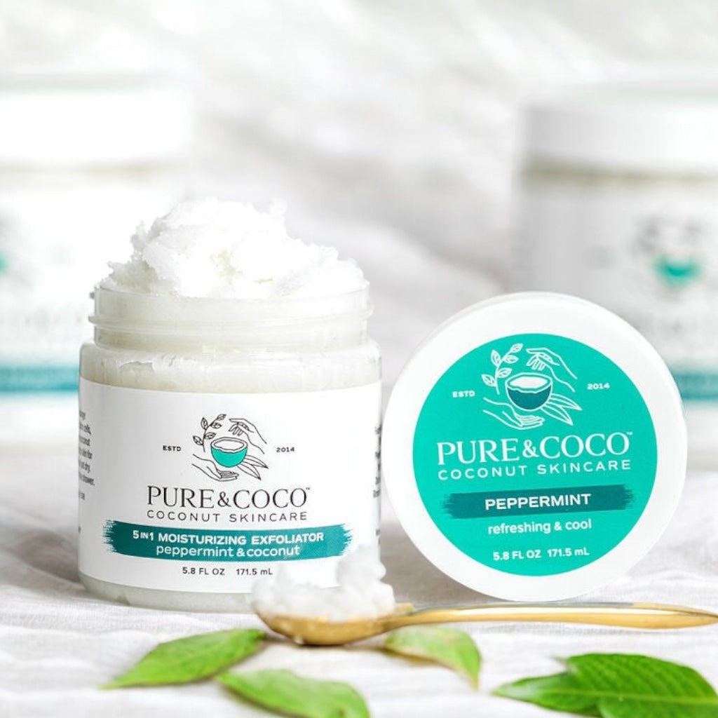 PEPPERMINT & COCONUT 5-in-1 Moisturizing Exfoliators