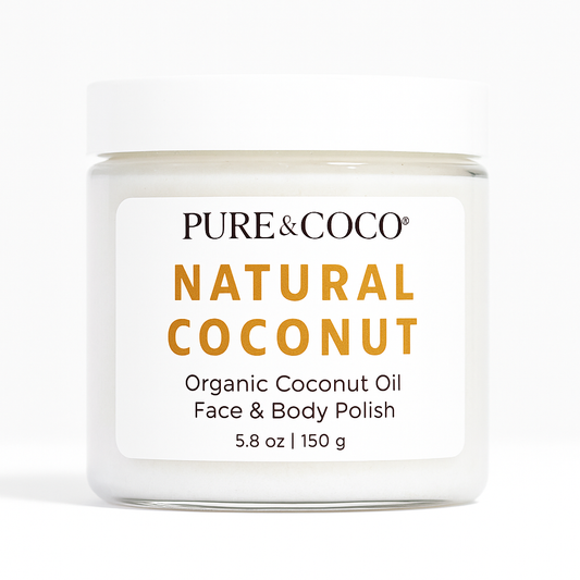 NATURAL COCONUT Organic Coconut Oil Face and Body Polish