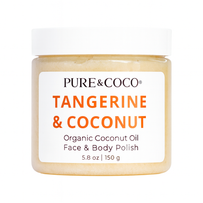 TANGERINE & COCONUT Organic Coconut Oil Face and Body Polish