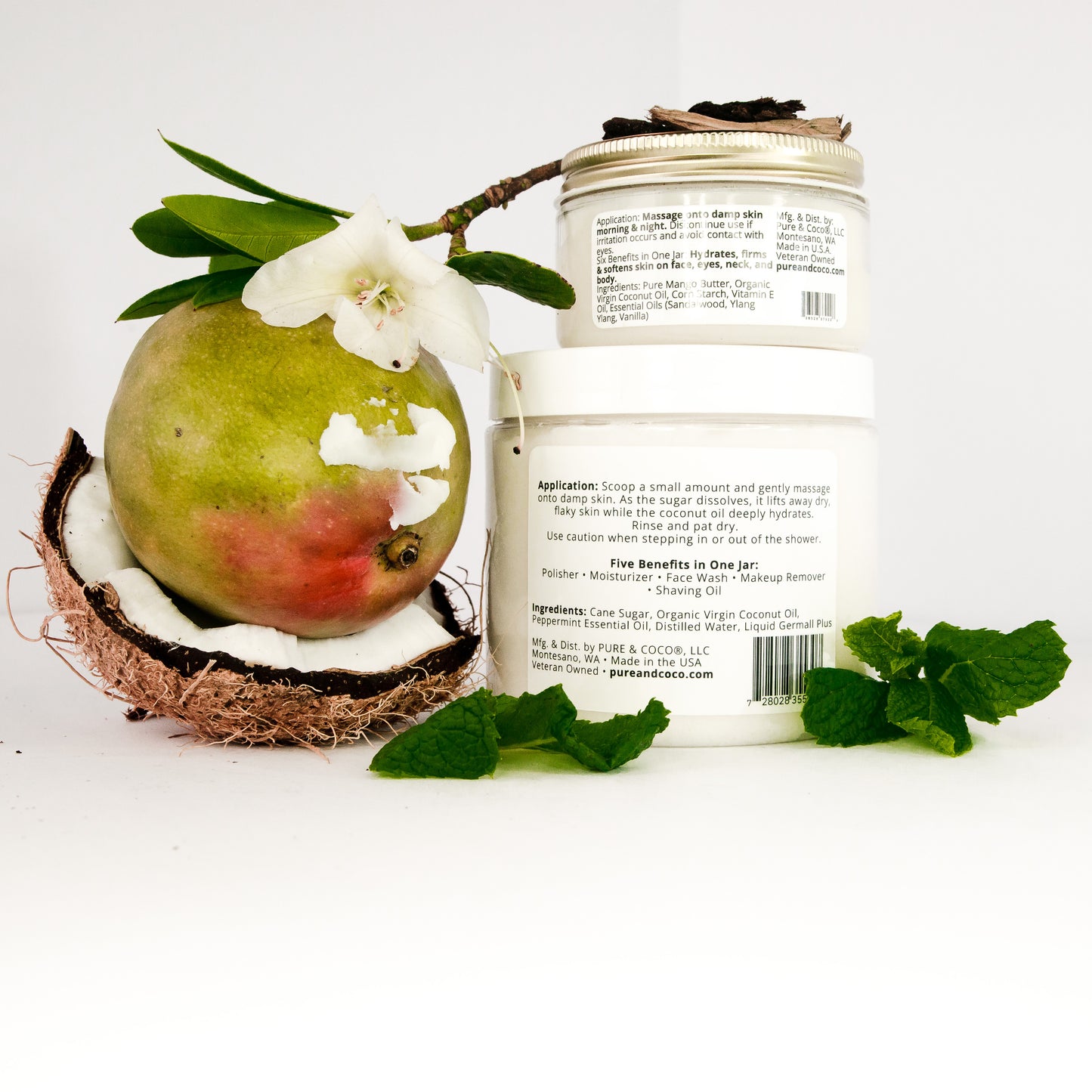 Ingredients_Peppermint Sandalwood Skincare Set_Pure and Coco