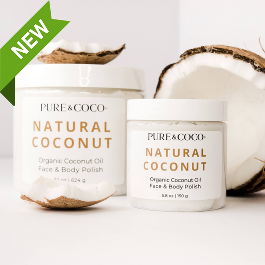 NATURAL COCONUT Organic Coconut Oil Face and Body Polish