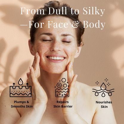 VANILLA & COCONUT Organic Coconut Oil Face and Body Polish