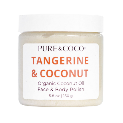 TANGERINE & COCONUT Organic Coconut Oil Face and Body Polish